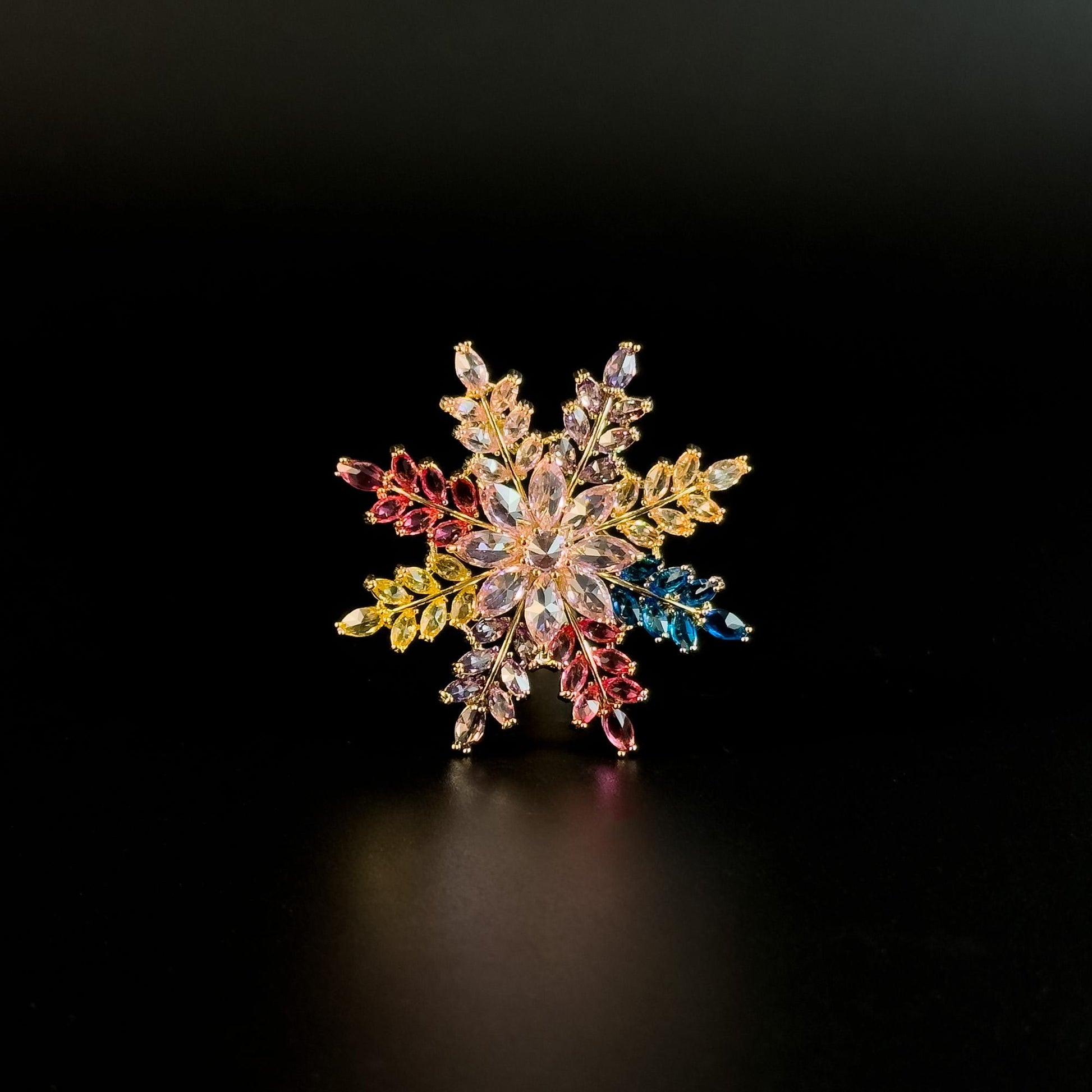Colorful Snowflake Brooches