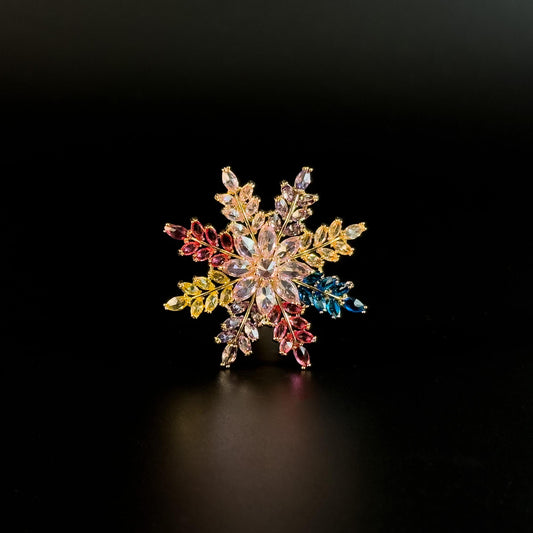 Colorful Snowflake Brooches
