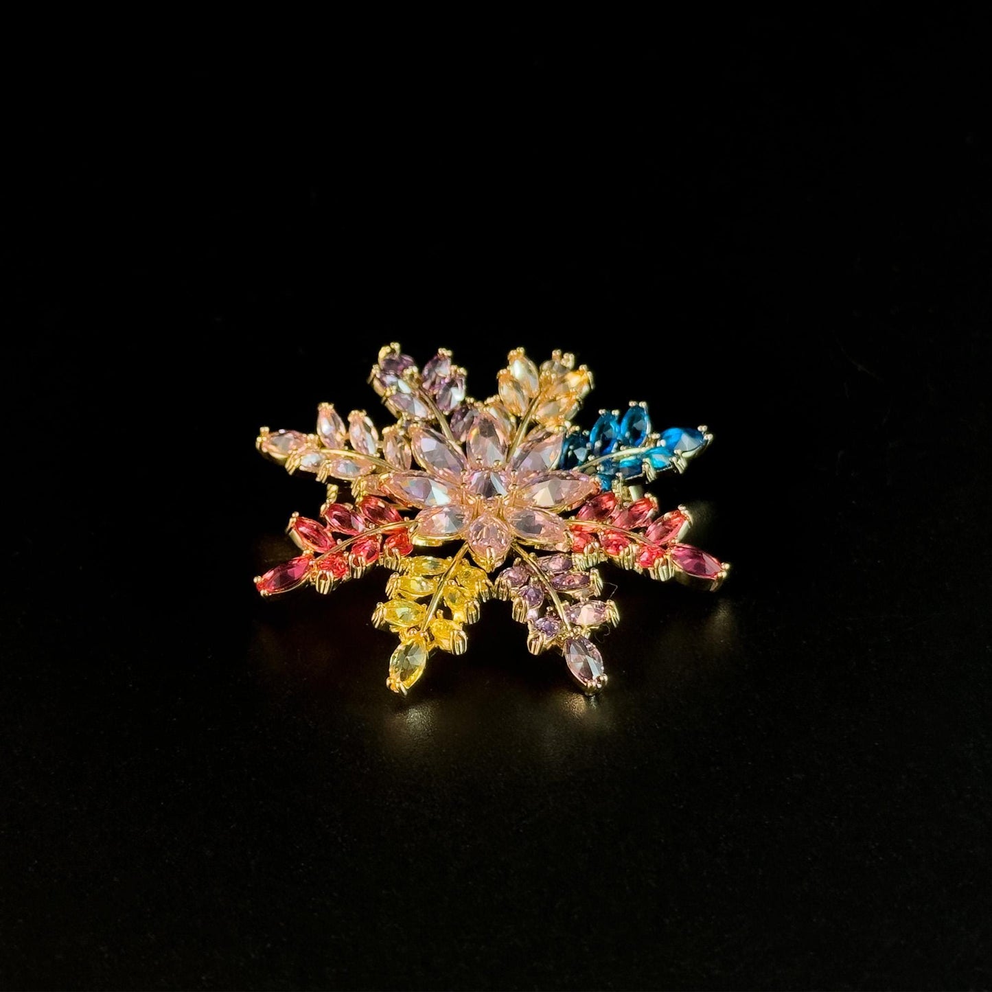 Colorful Snowflake Brooches