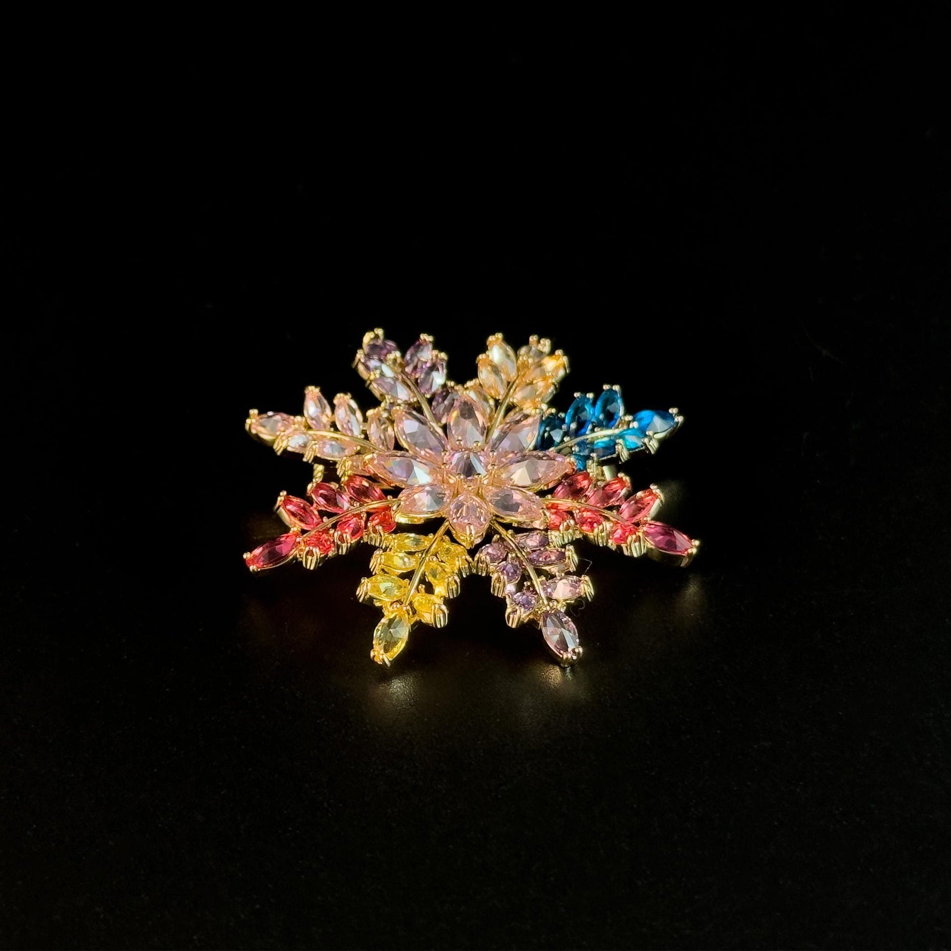 Colorful Snowflake Brooches