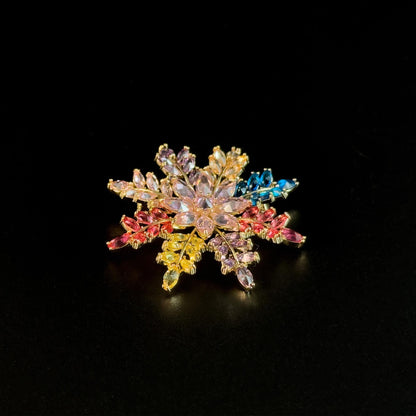 Colorful Snowflake Brooches
