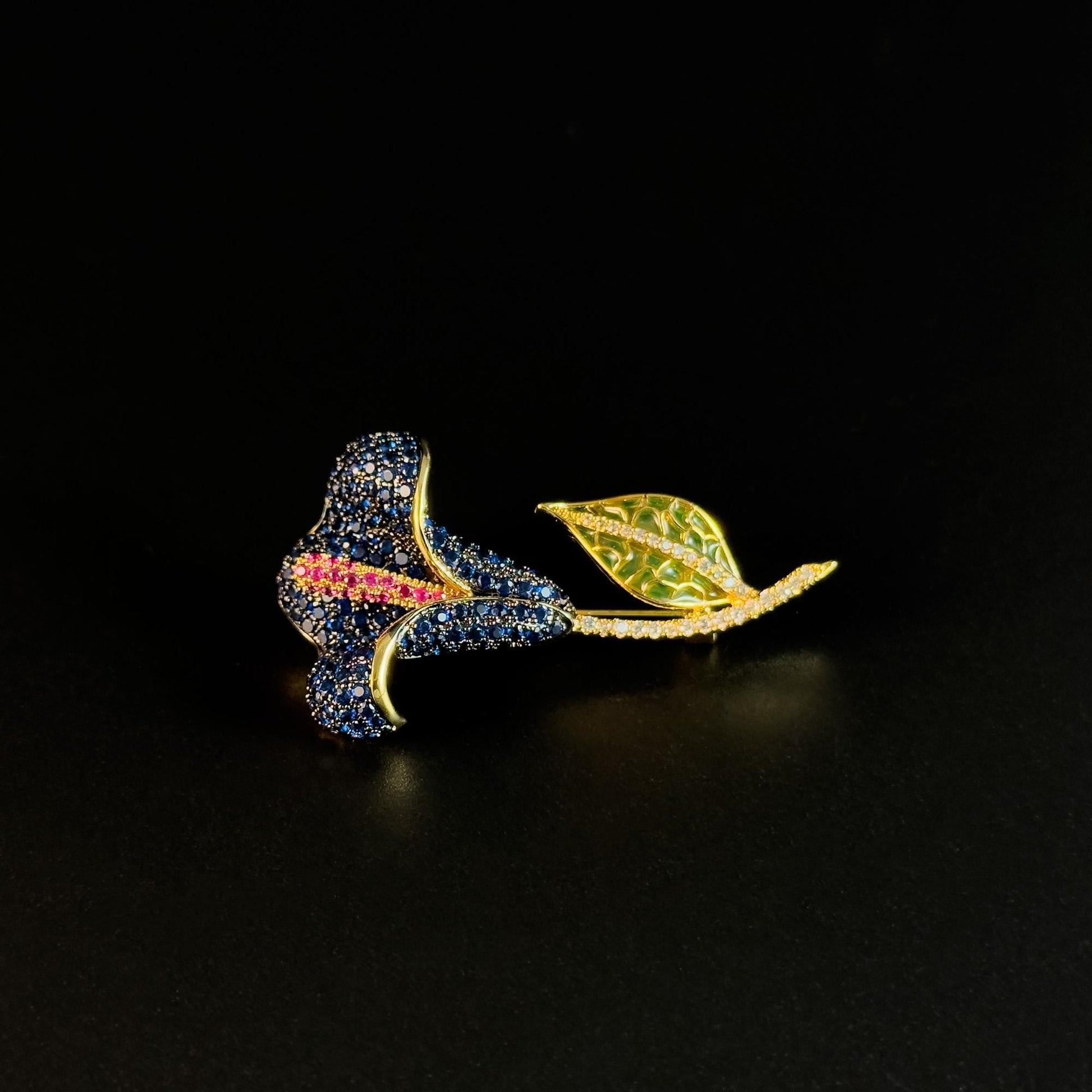 Blue Calla Lily Brooch