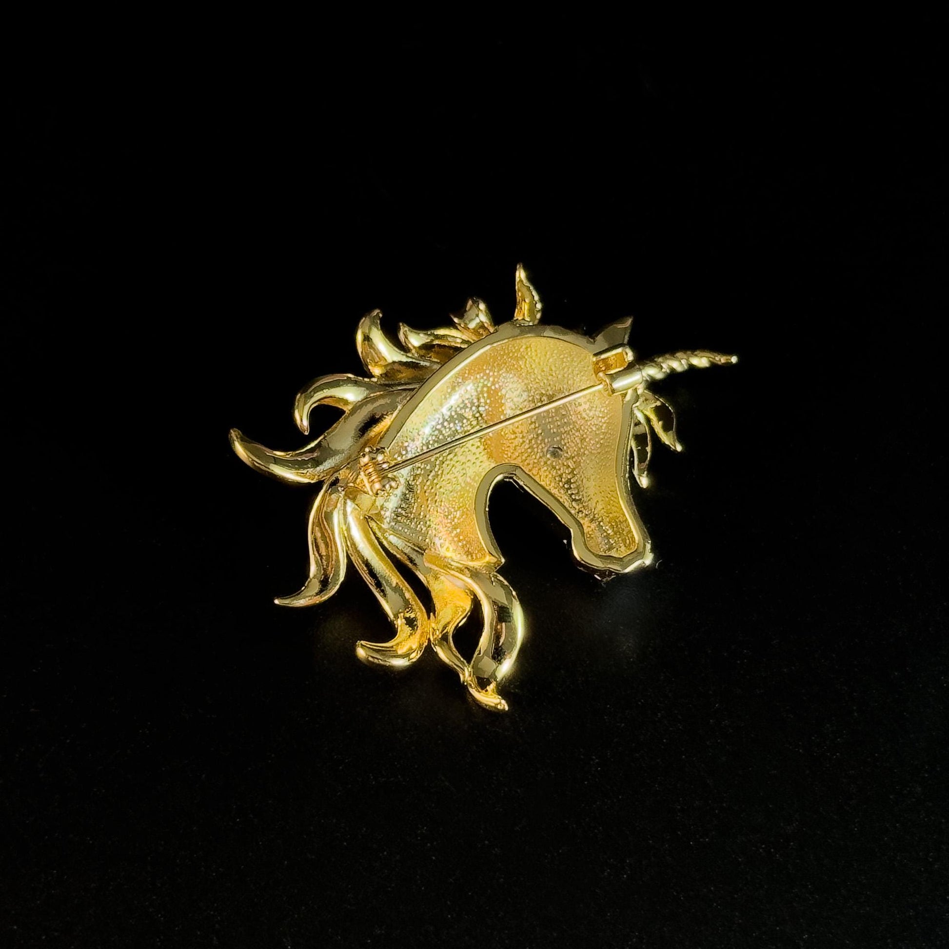 White Horse Head Brooch