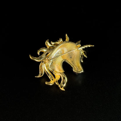 White Horse Head Brooch
