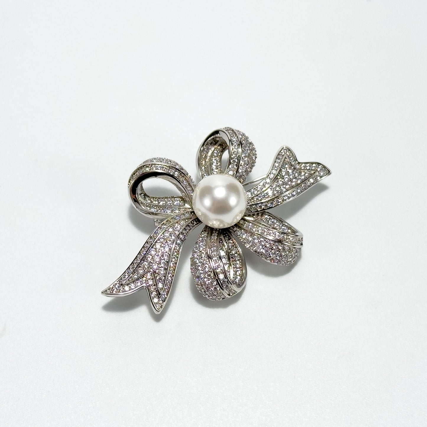 Pearl Bow Brooch