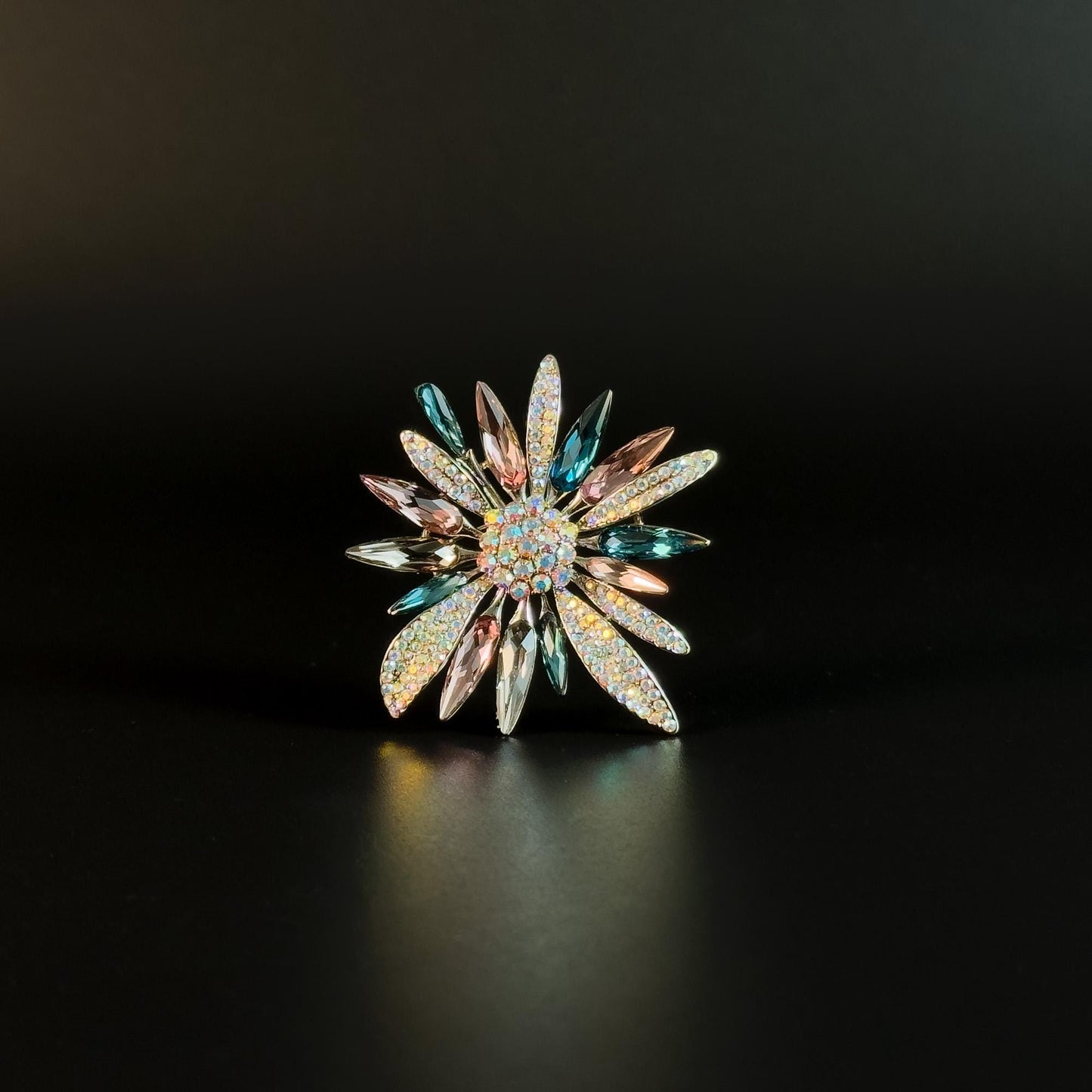 Colorful Firework-Shaped Brooches