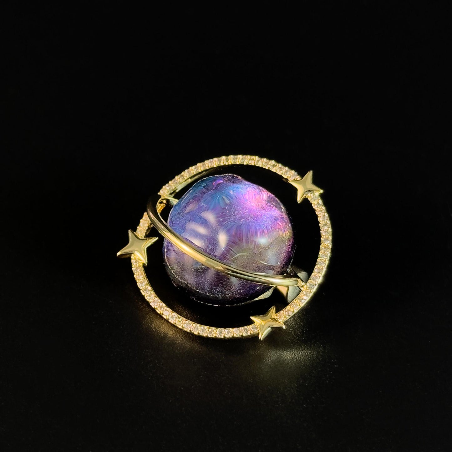 Planet Brooch