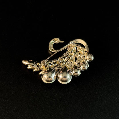 French-Style Elegant Swan-Shaped Brooch