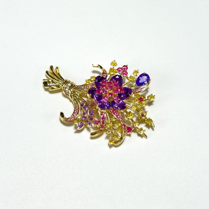 Colorful Bouquet Brooch