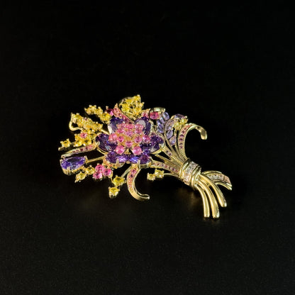 Colorful Bouquet Brooch