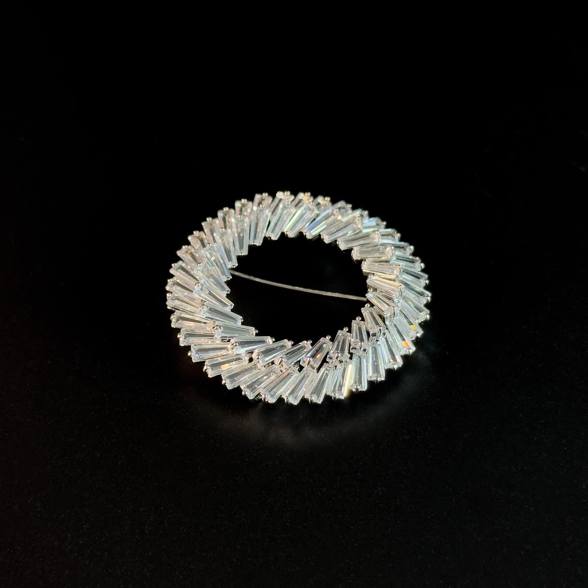 Silver Circle Brooch