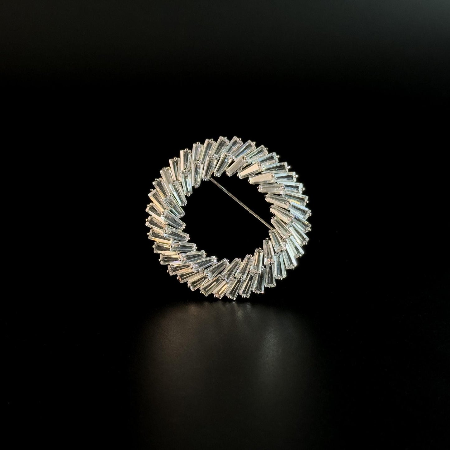 Silver Circle Brooch
