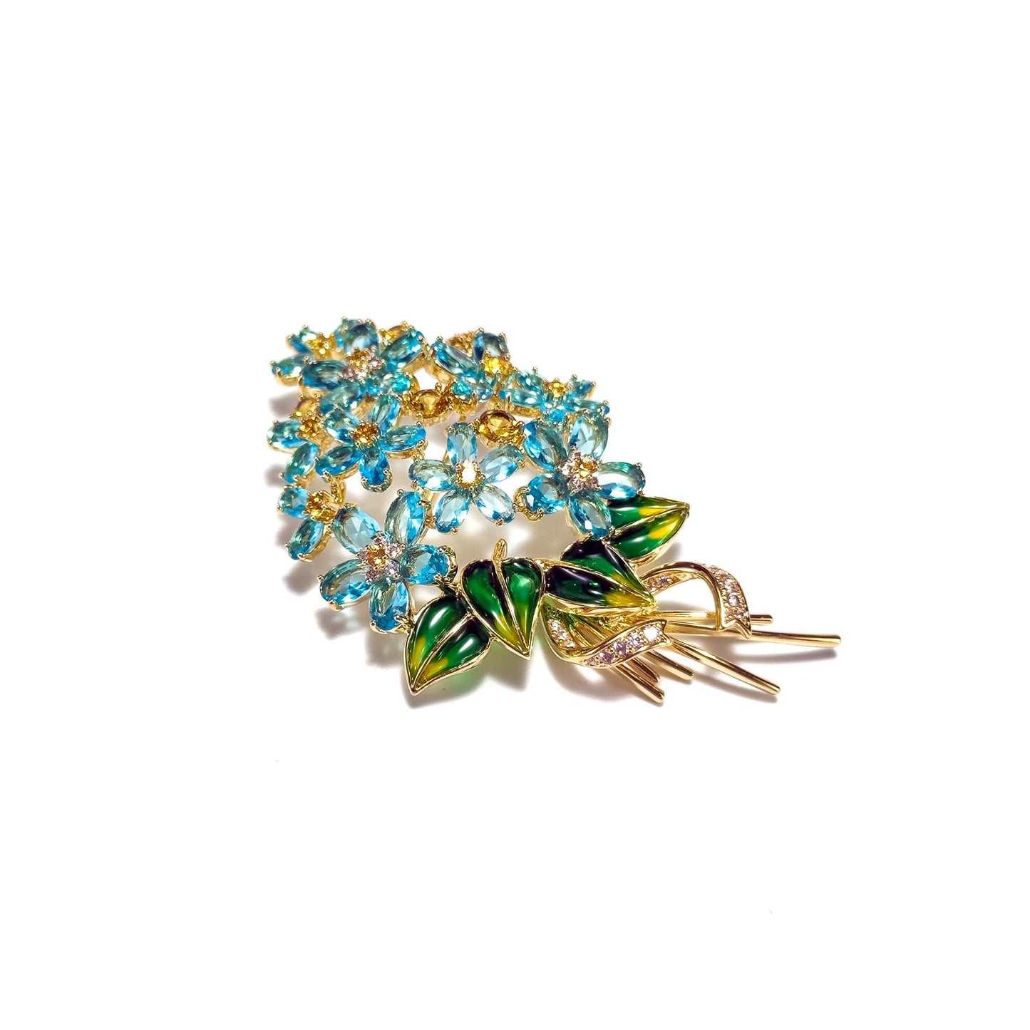 Heavy-Duty Crystal Bouquet Brooch