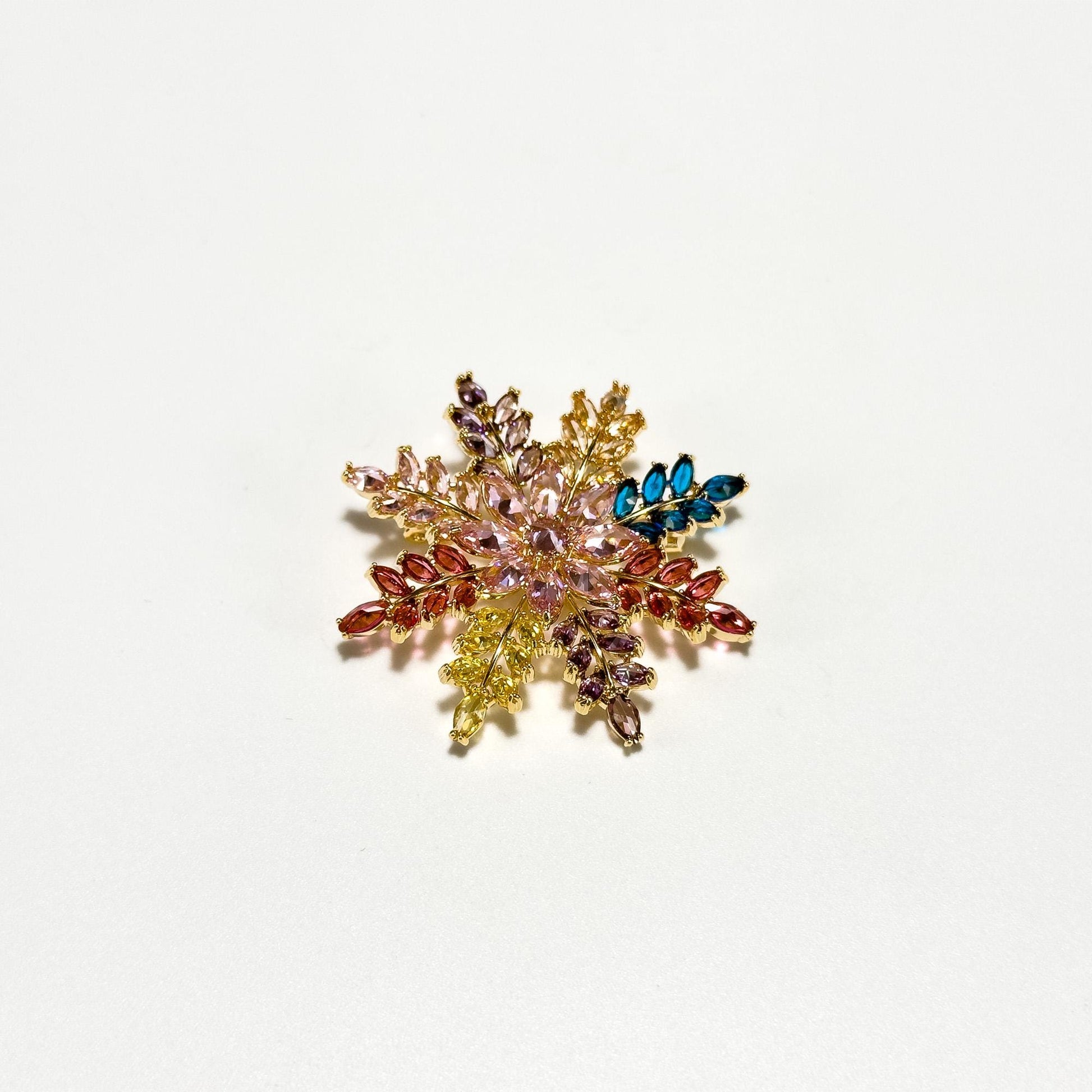 Colorful Snowflake Brooches
