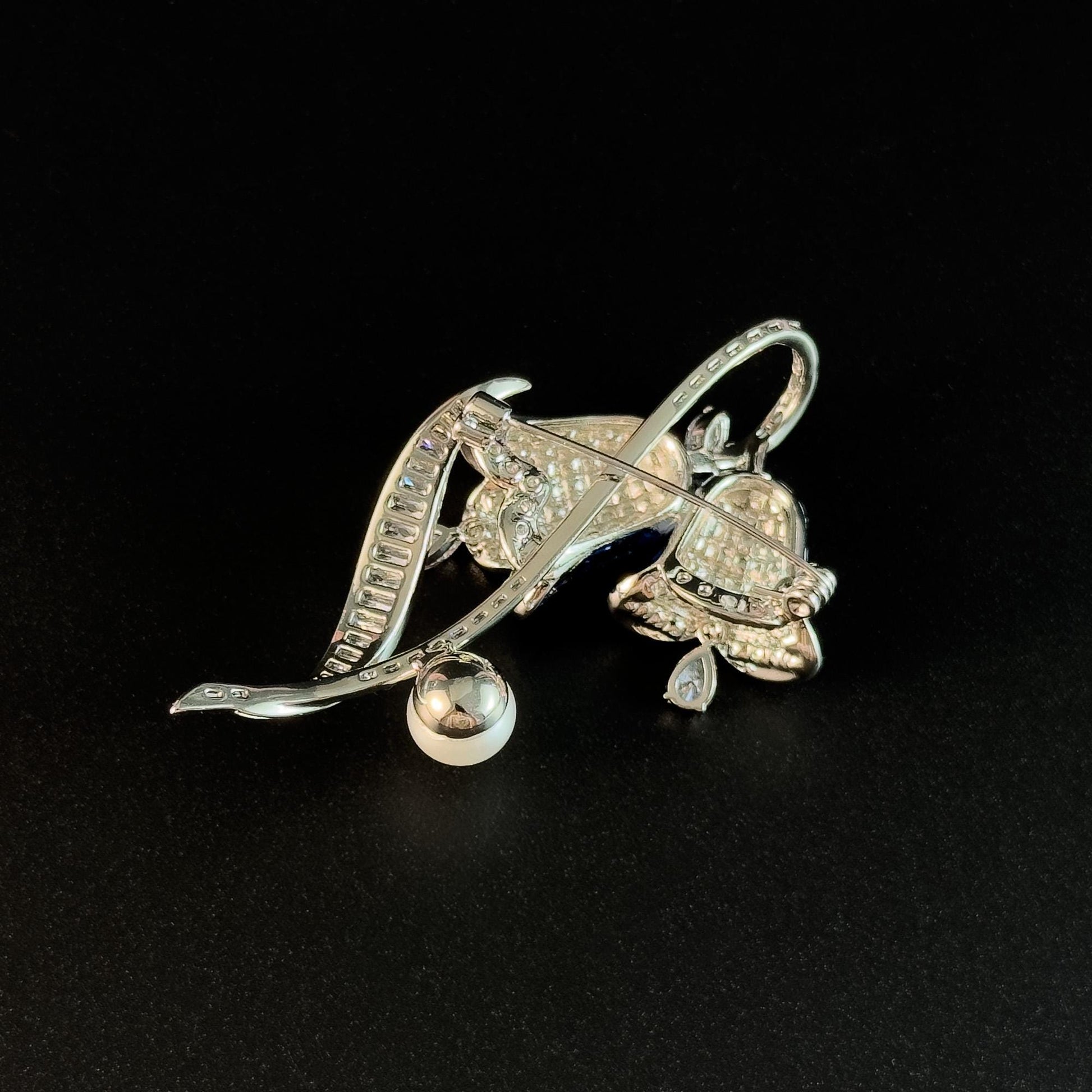 Blue Bellflower Brooch