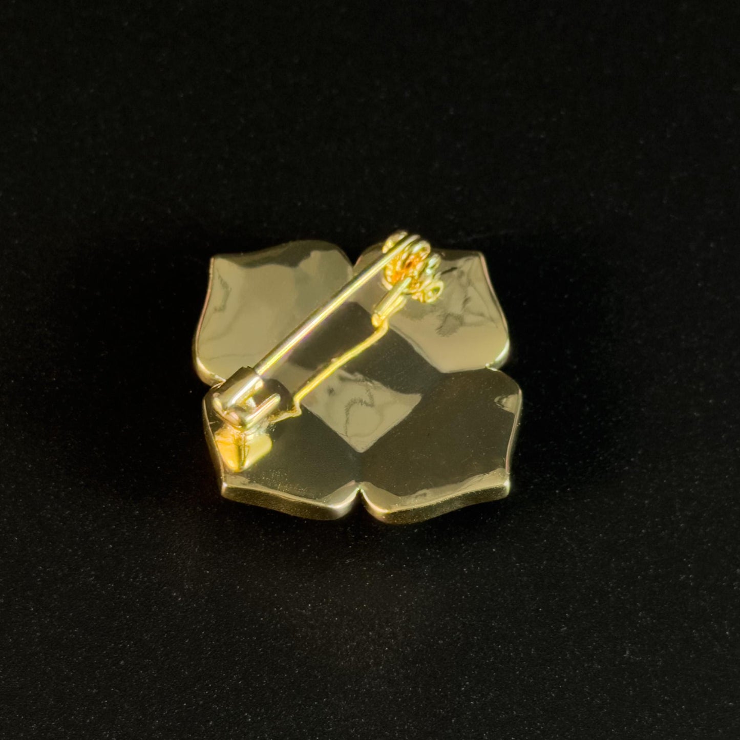 Mother-of-Pearl Leaf and Flower Brooch