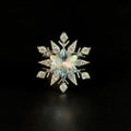 Crystal Snowflake Brooch