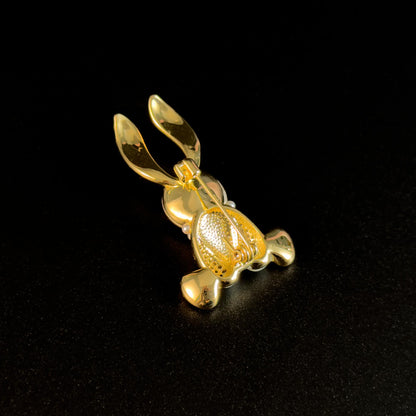 Purple Zircon Bunny Brooch