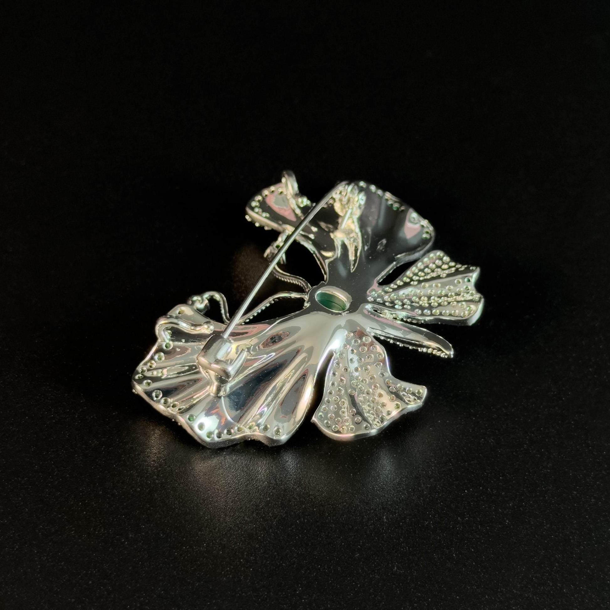 Emerald Butterfly Brooch