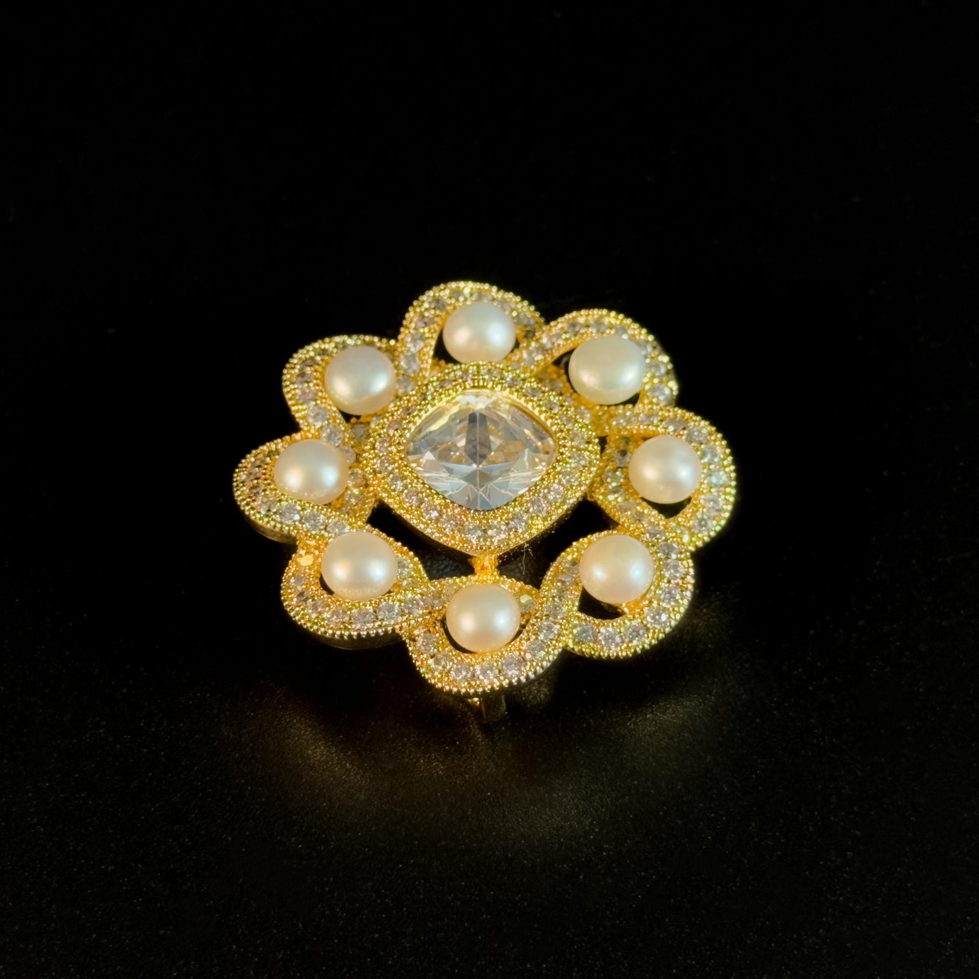 Pearl Flower Brooch