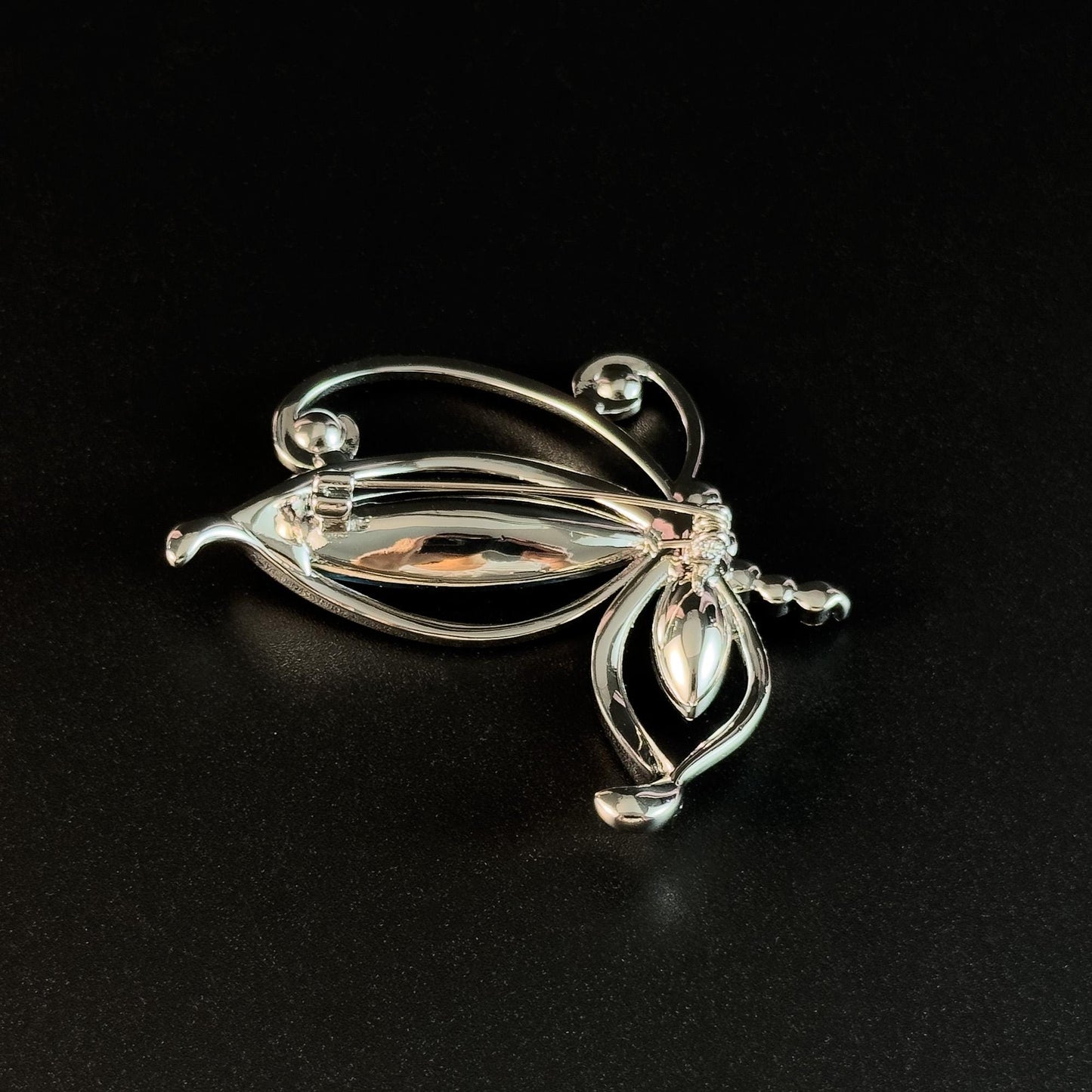 Blue Zircon Butterfly Brooch