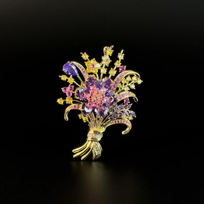 Colorful Bouquet Brooch