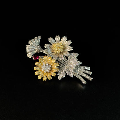 Daisy Bouquet Brooch
