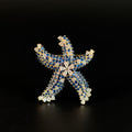 Blue Starfish Brooch