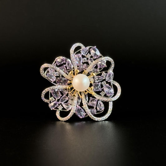 Pearl Flower Brooch