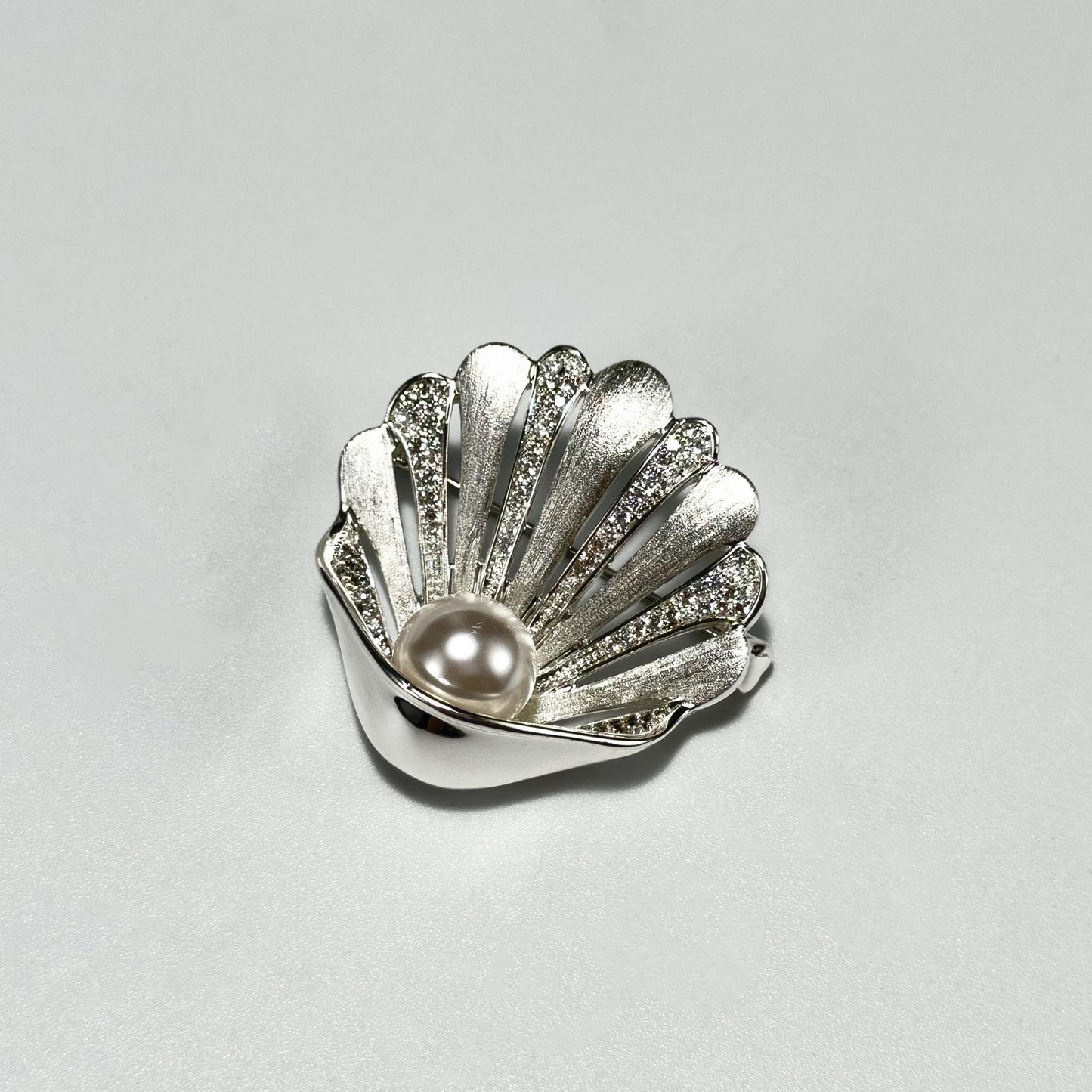 Pearl and Shell Brooch