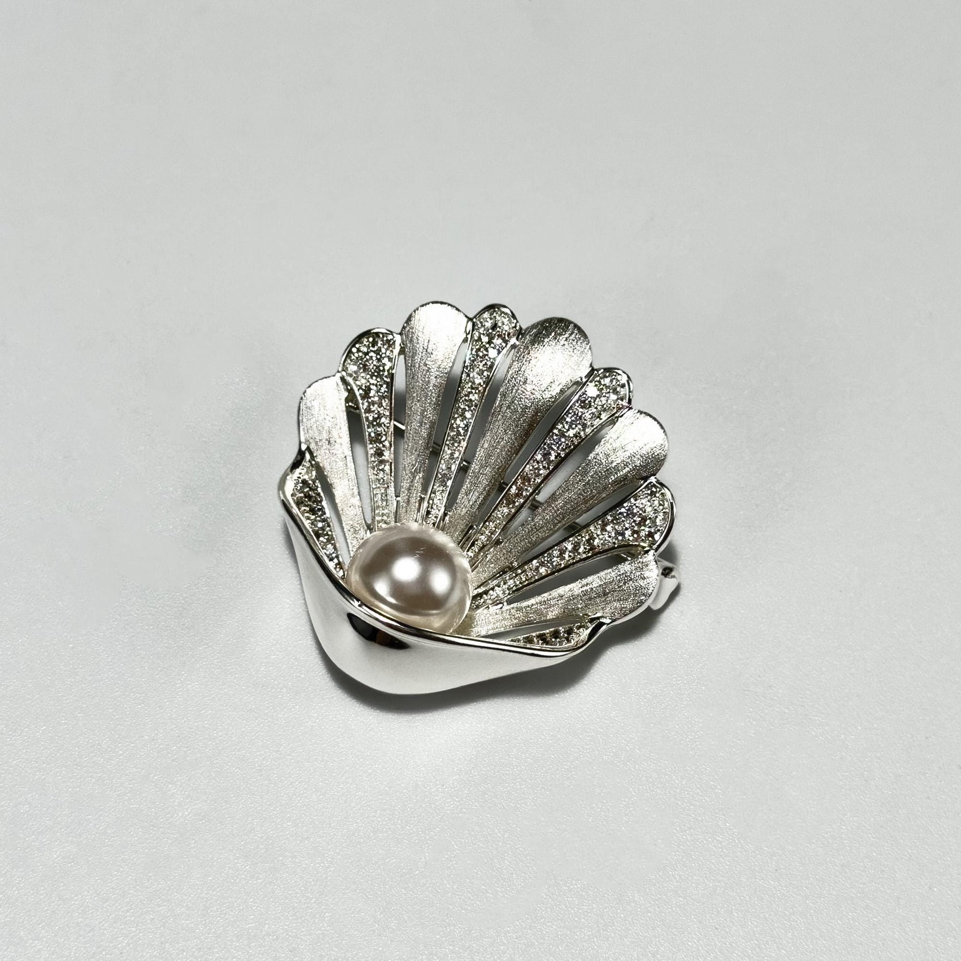 Pearl and Shell Brooch