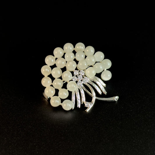 Spherical Flower Brooch