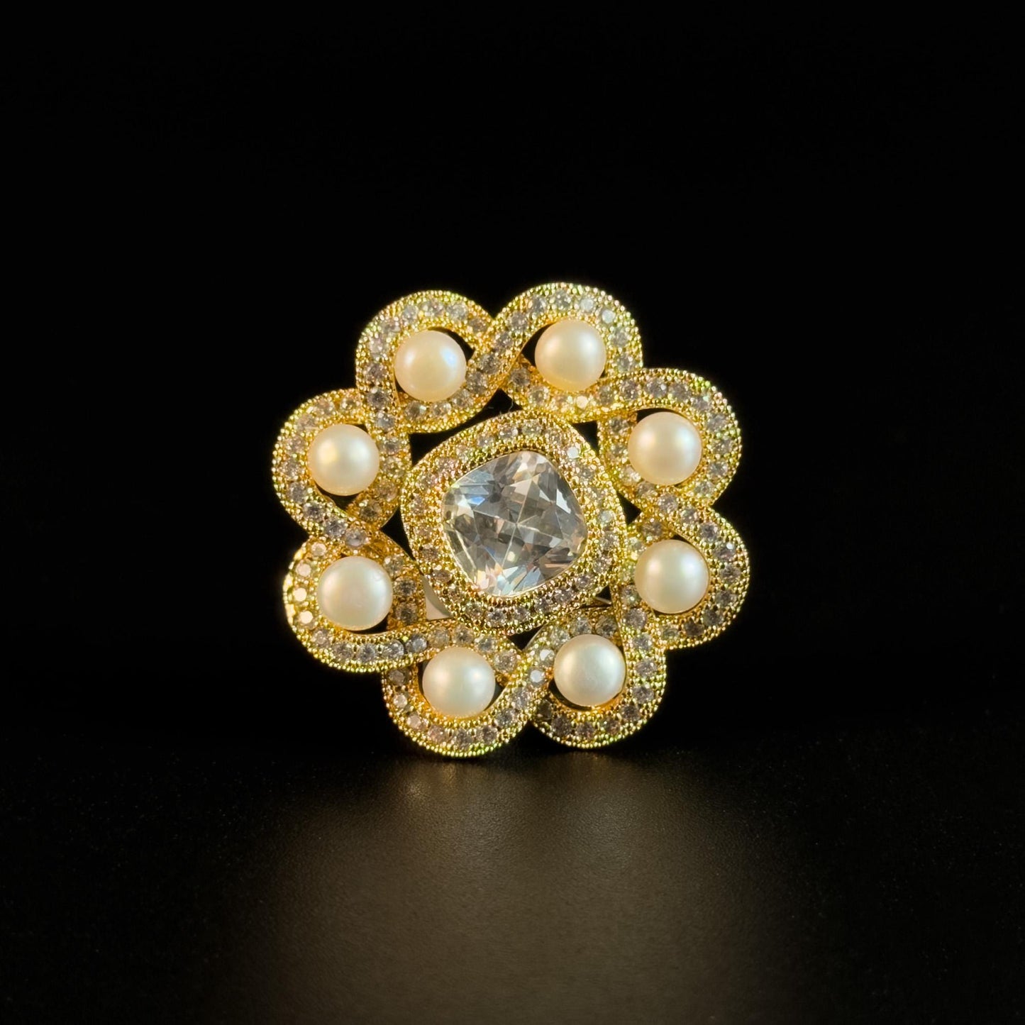 Pearl Flower Brooch