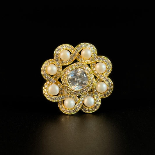Pearl Flower Brooch