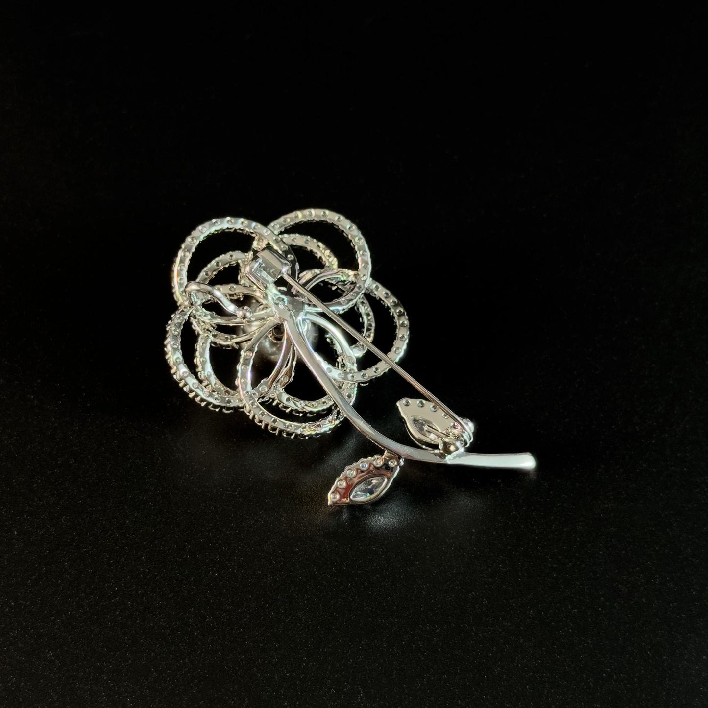 Pearl Camellia Tree Brooch