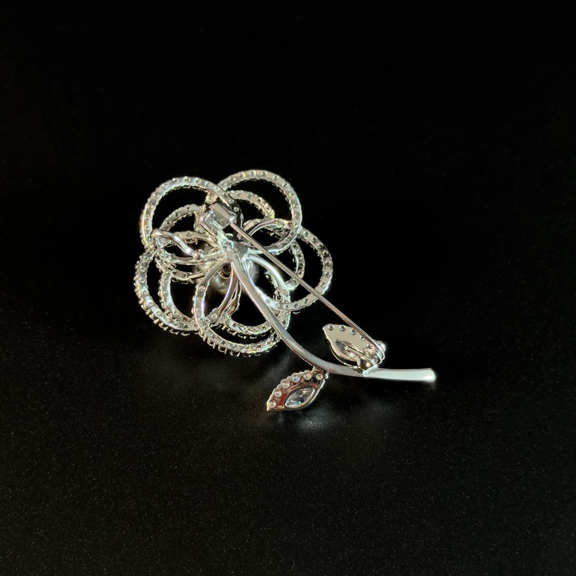 Pearl Camellia Tree Brooch