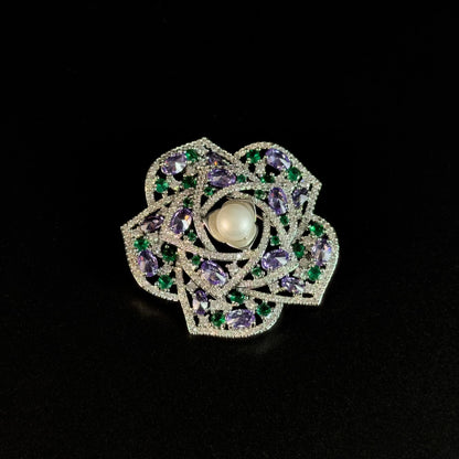 Elegant Camellia Brooch