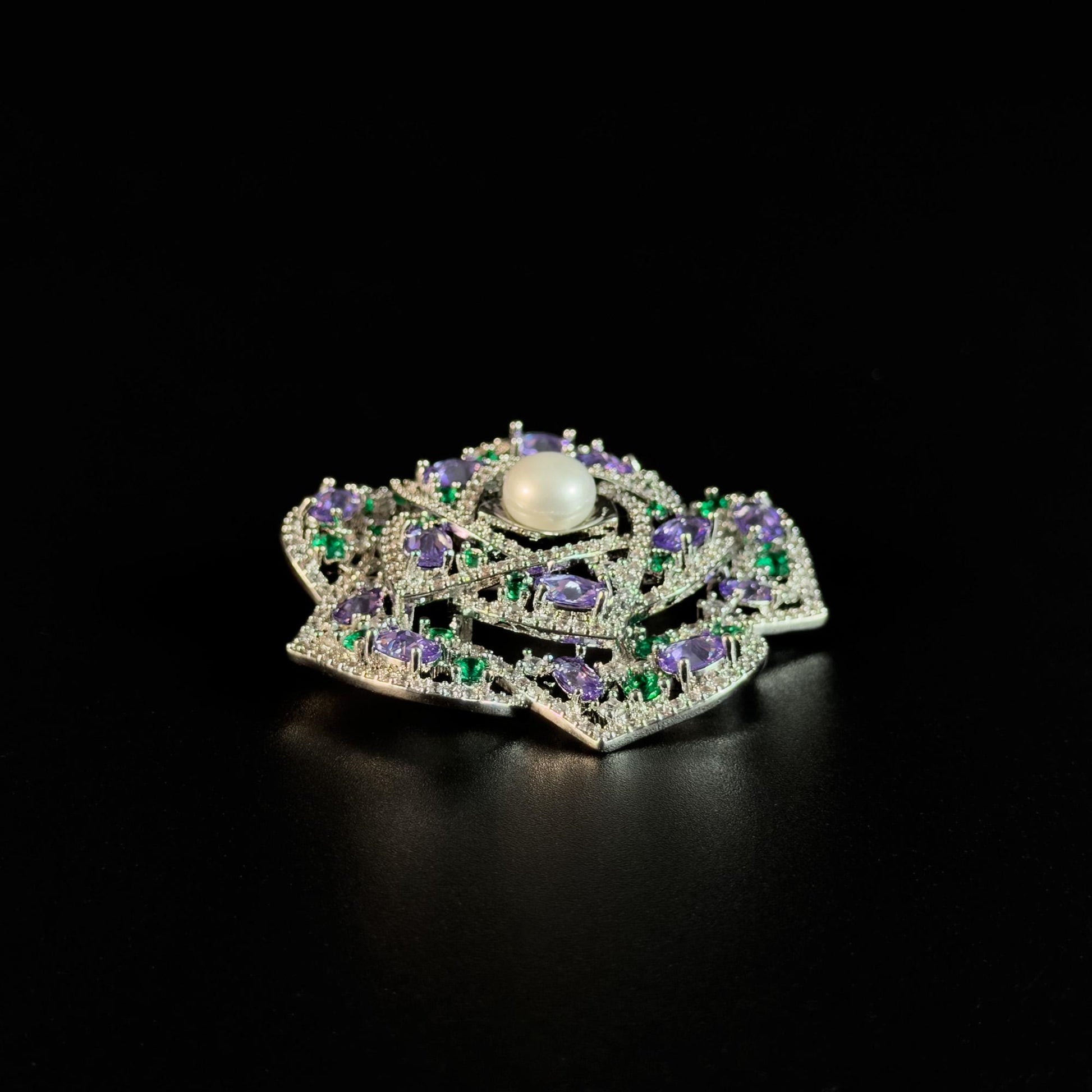 Elegant Camellia Brooch