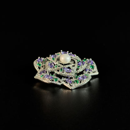 Elegant Camellia Brooch