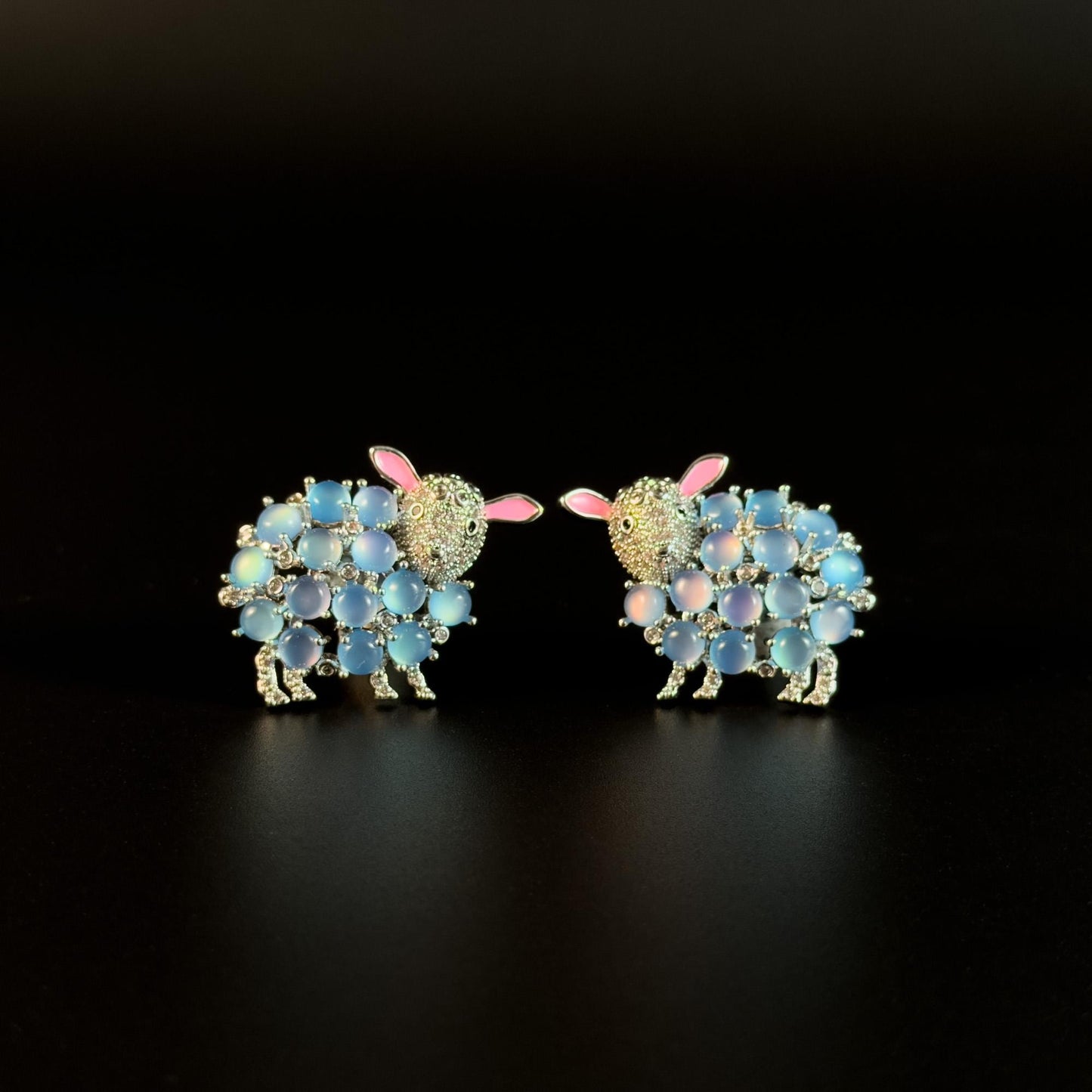 Blue Sheep Earrings