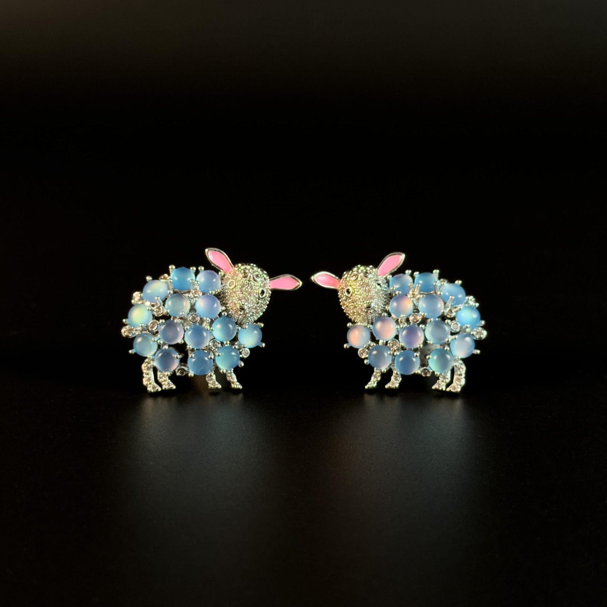Blue Sheep Earrings