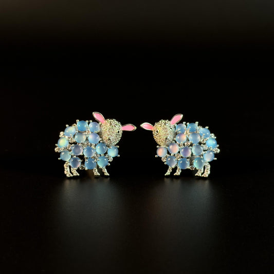 Blue Sheep Earrings