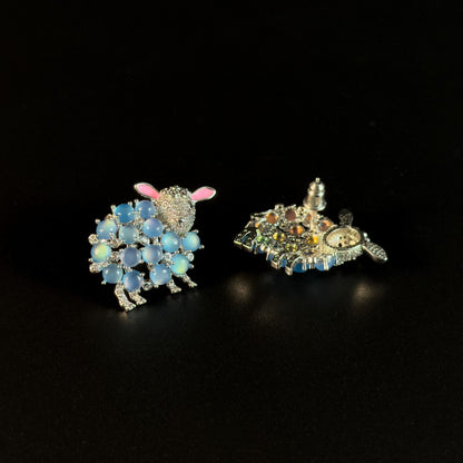 Blue Sheep Earrings