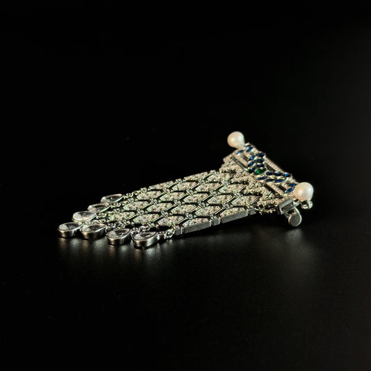 Vintage Pearl Curtain Brooch