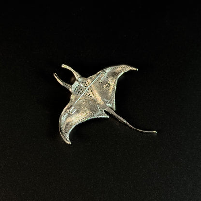 Colorful Manta Ray Brooch