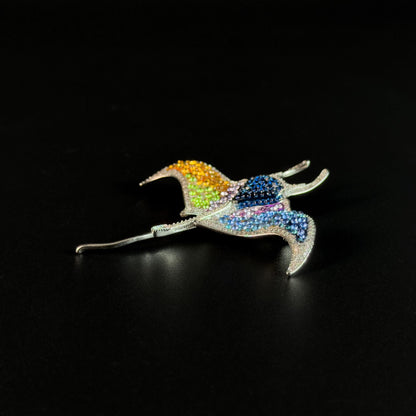 Colorful Manta Ray Brooch
