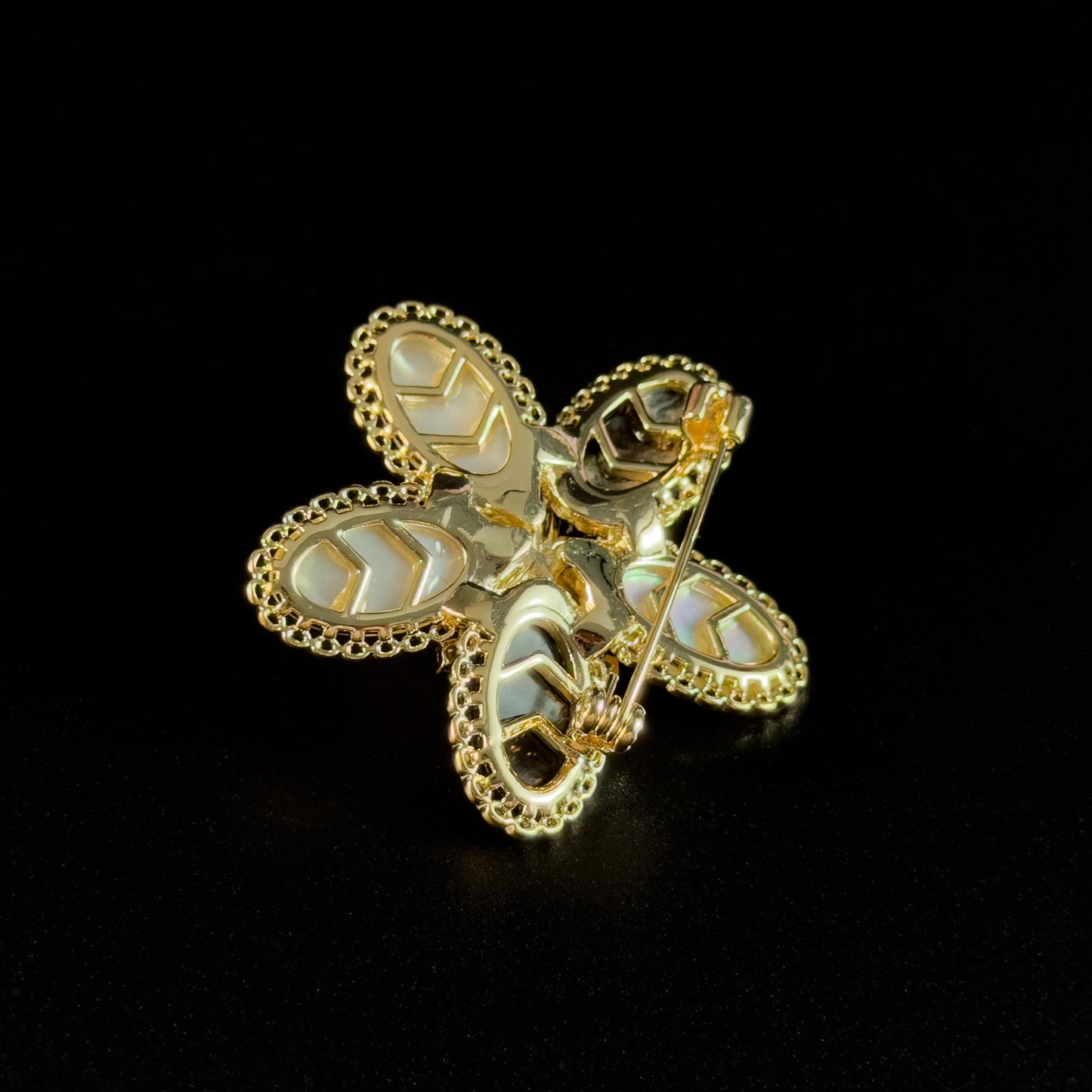 Vintage Pearl Camellia Brooch