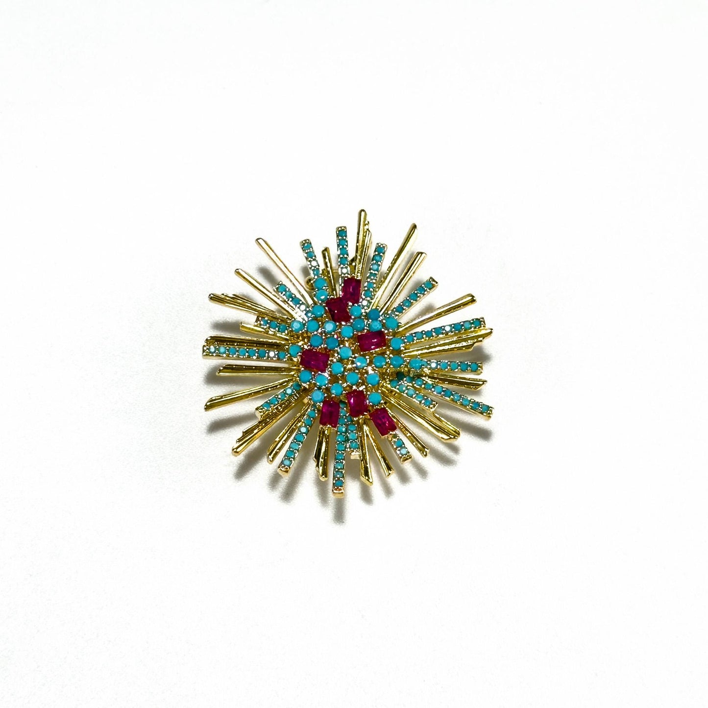 Blue Firework Magnetic Cufflinks