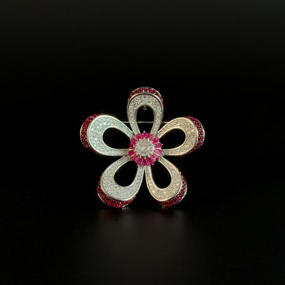 Flower-Shaped Brooch