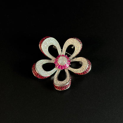 Flower-Shaped Brooch